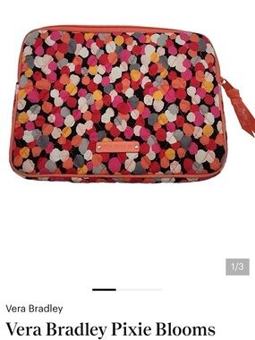 Vera Bradley iPad pouch size 9x10 in Pixie Bloom design